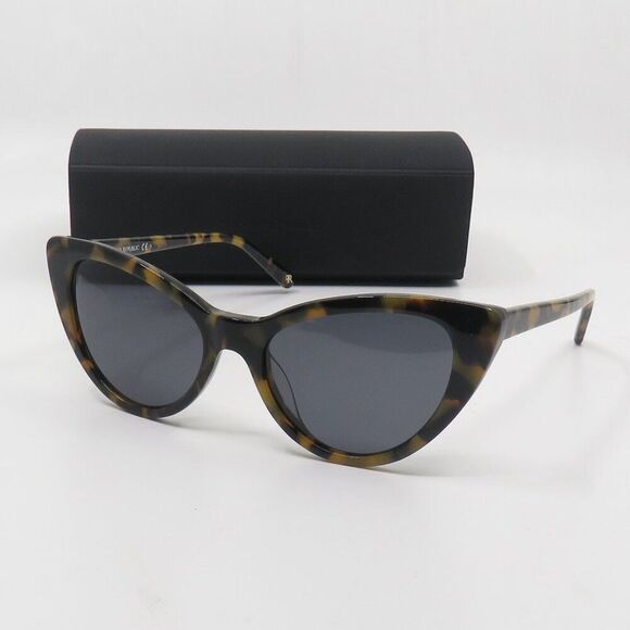 Banana Republic New HALINA/S EPZ Yellow Havana/Grey Cat Eye Sunglasses - Picture 1 of 12
